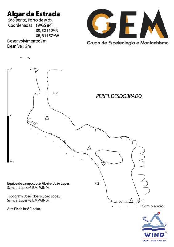 Figura 2b – Perfil do Algar da Estrada